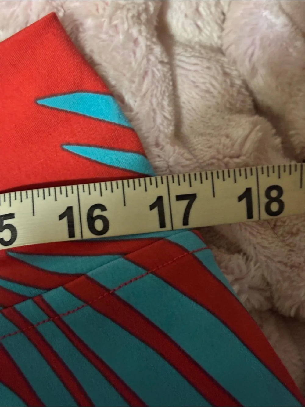 Kim & Co Tropical Palm Print Maxi Skirt Papaya Turquoise XL Made in Canada - Picture 6 of 7